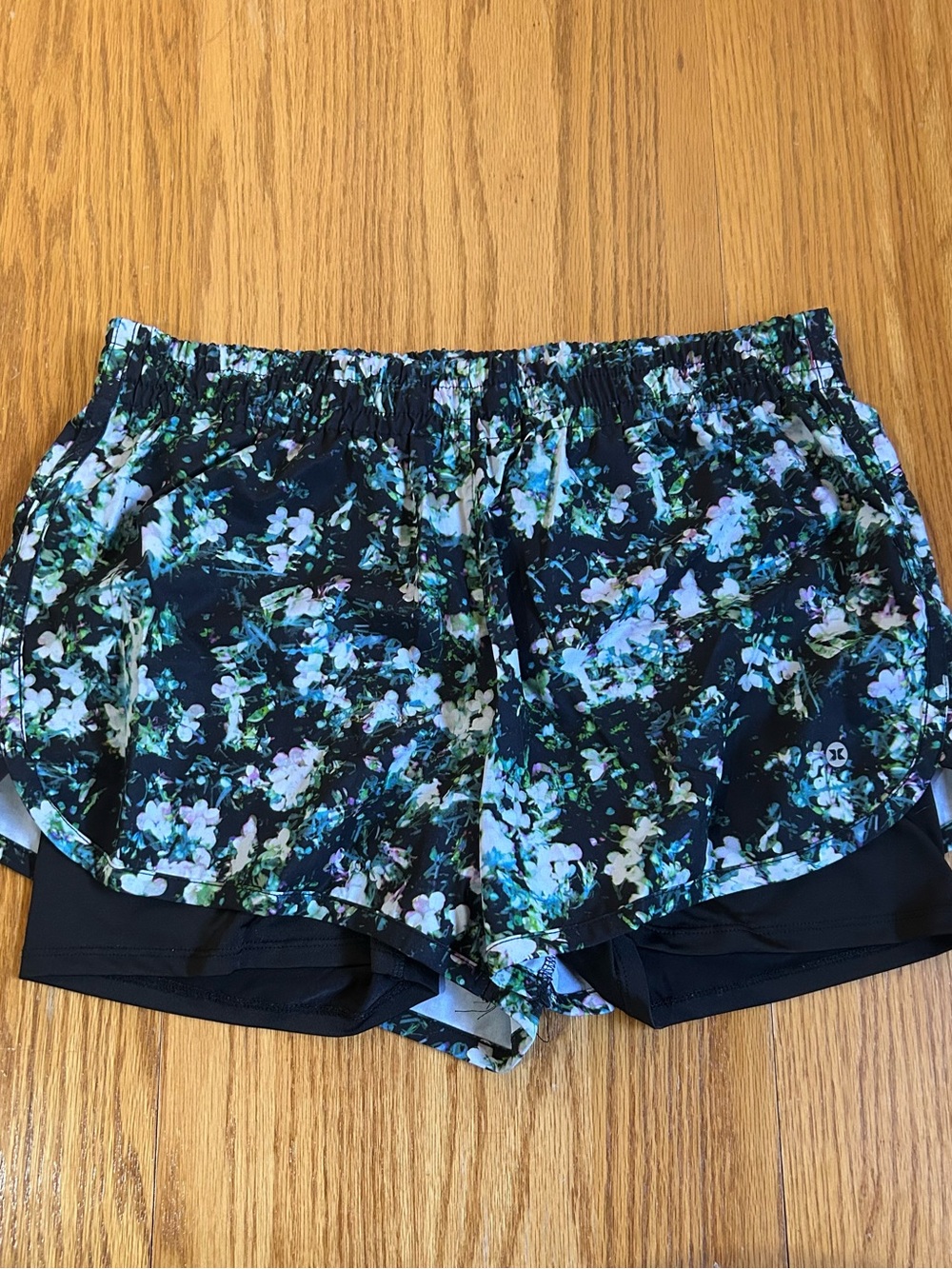 Floral Print Women's Athletic Shorts